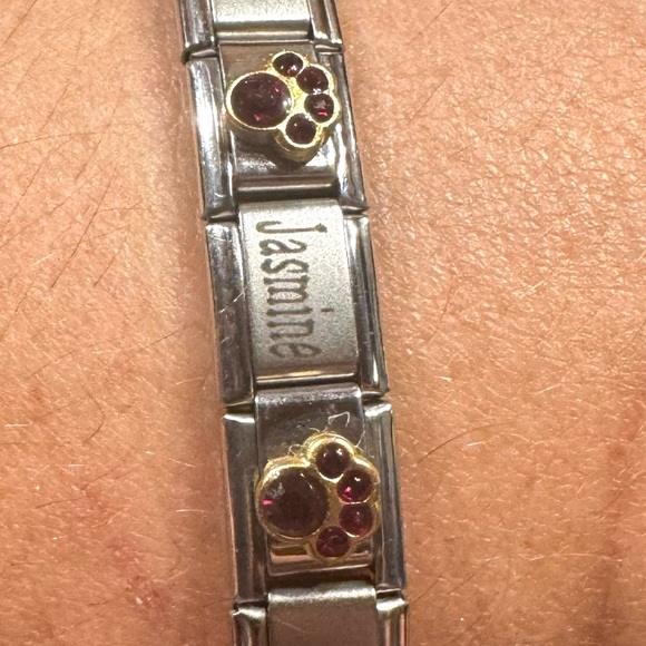 Italian Charm bracelet - custom pet name and birthstone & more can be added! - Picture 2 of 3